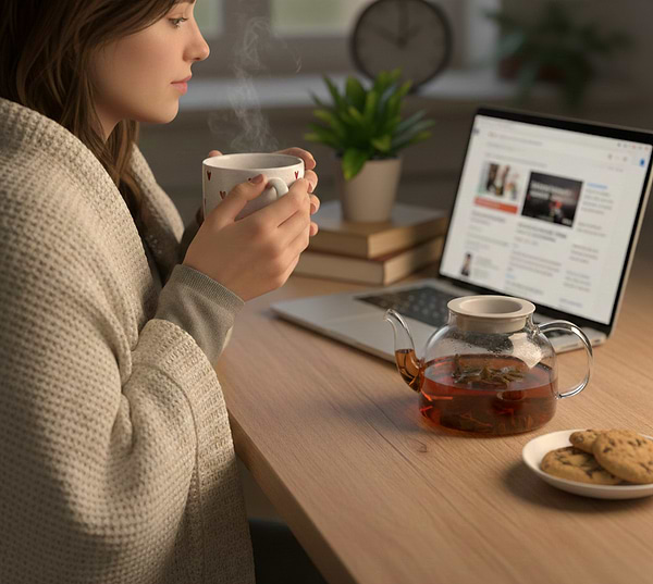 Фото - Чашка Ardesto Heart 350 мл білий (AR3075)