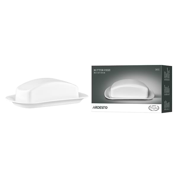 Фото - Масленка Ardesto 20.3х12.7х6.4 см белый (AR3751)