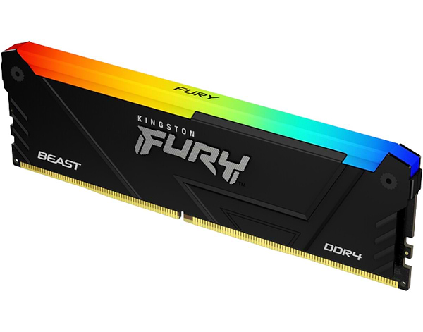 Фото - Память DDR Kingston Fury Beast RGB Black XMP DDR4-3600 16GB (2x8GB) CL17-21-21 1.35V (KF436C17BB2AK2/16)