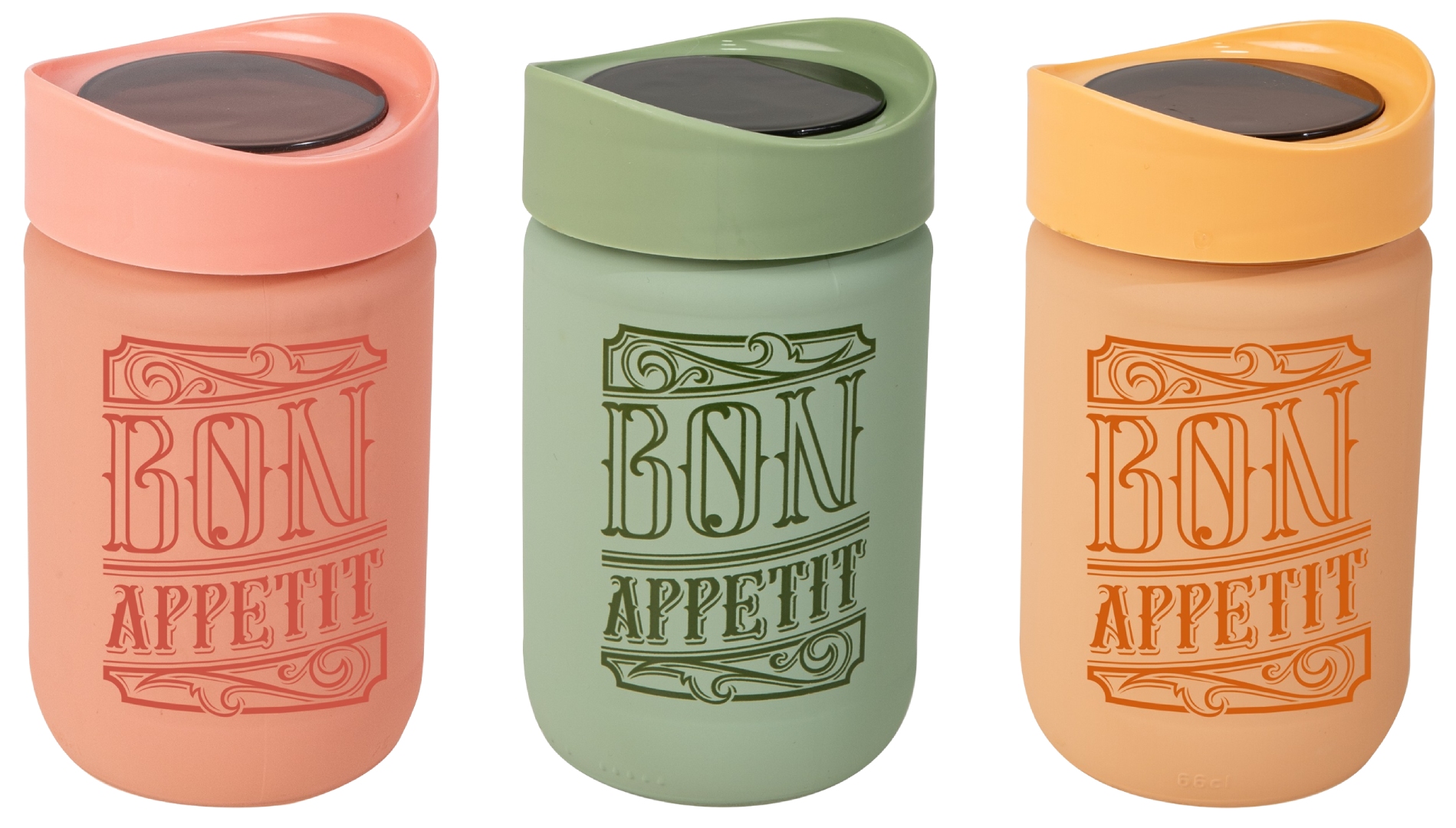 Ємність для сипучих Herevin 2024 Colours Plastic Lid 0.66 л в асортименті (149367-150) - Фото 1