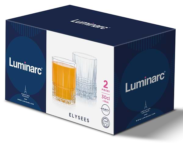 Фото - Уцінка - Набір склянок Luminarc ELYSEES 2x300 мл (X1768)