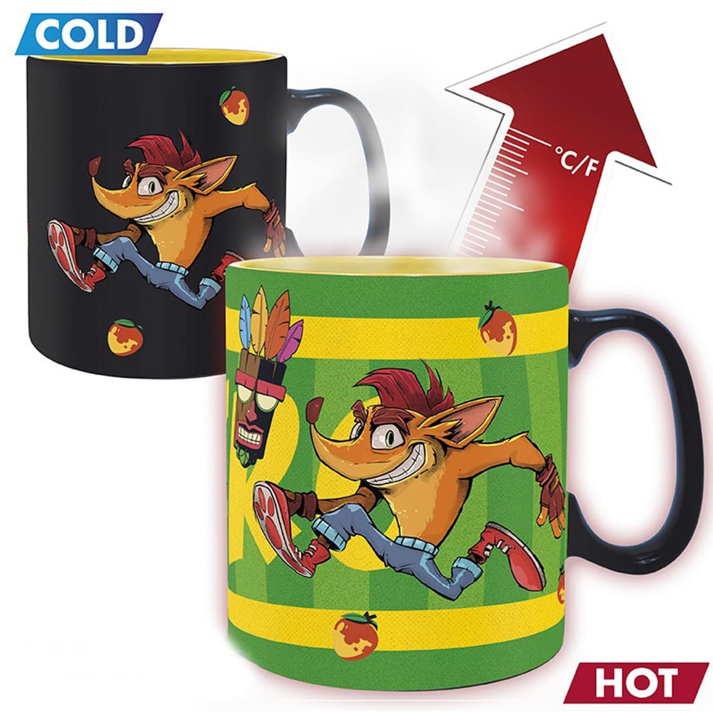 Чашка ABYstyle Чашка хамелеон CRASH BANDICOOT Nitro (Креш Бандикут) - Фото 1