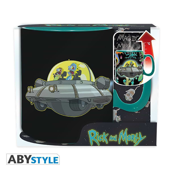 Фото - Чашка ABYstyle Чашка хамелеон RICK AND MORTY Spaceship (Рік та Морті) 460 мл