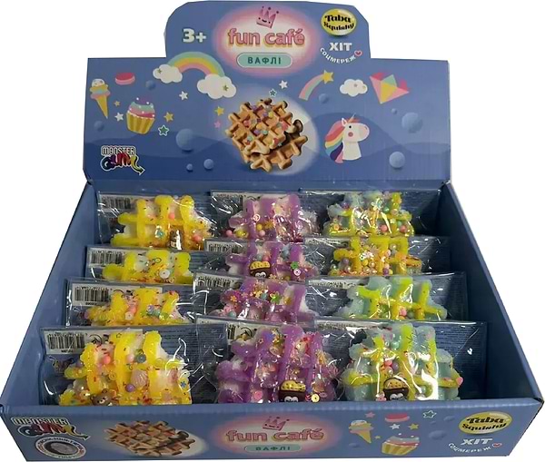 Фото - Сквиш Monster Gum Fun Cafe Taba - Вафли в ассортименте (T25366)