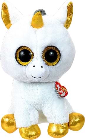 Фото - Мягкая игрушка глазастик TY Beanie Boo's Белый единорог ''Pegasus'' 25см (36825)