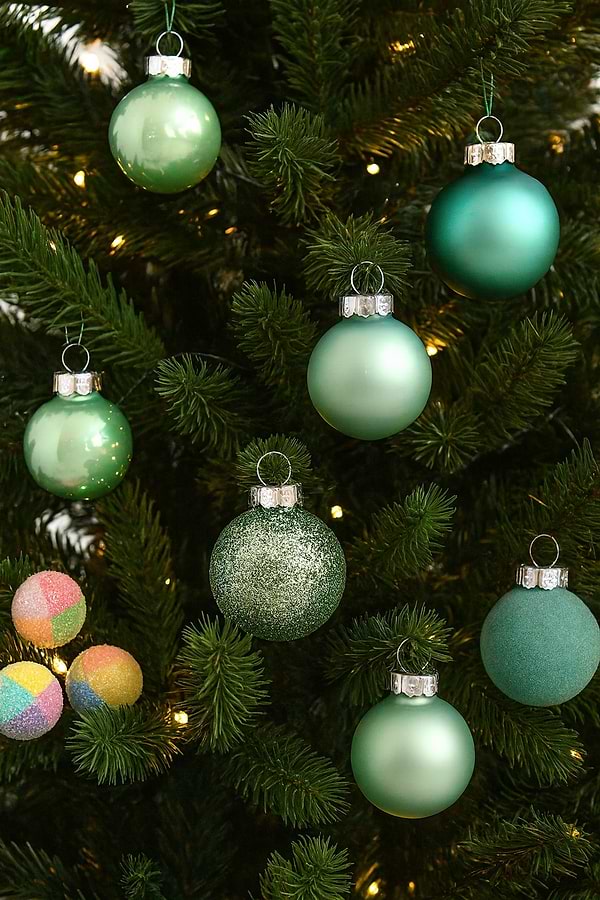 Фото - Набор ёлочных игрушек YES! Fun 8 см 6 шт. ментол (975127)