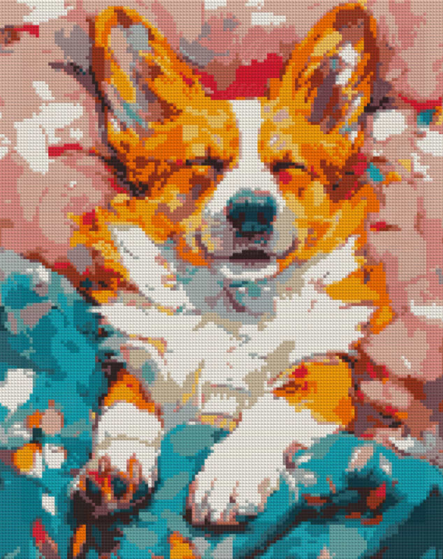 Алмазная живопись Santi Любимый корги 40х50 см на подрамнике (956046)