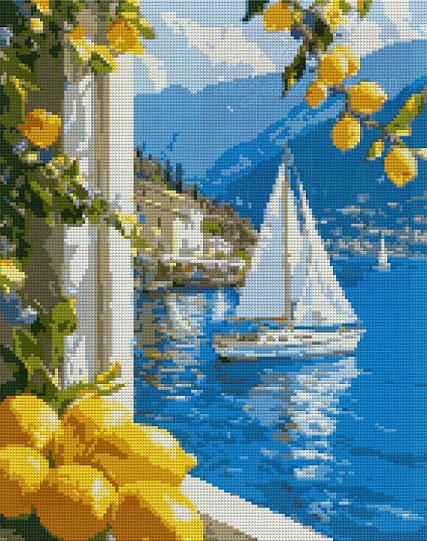 Фото - Алмазний живопис Santi Літня відпустка 40х50 см на підрамнику (956050)