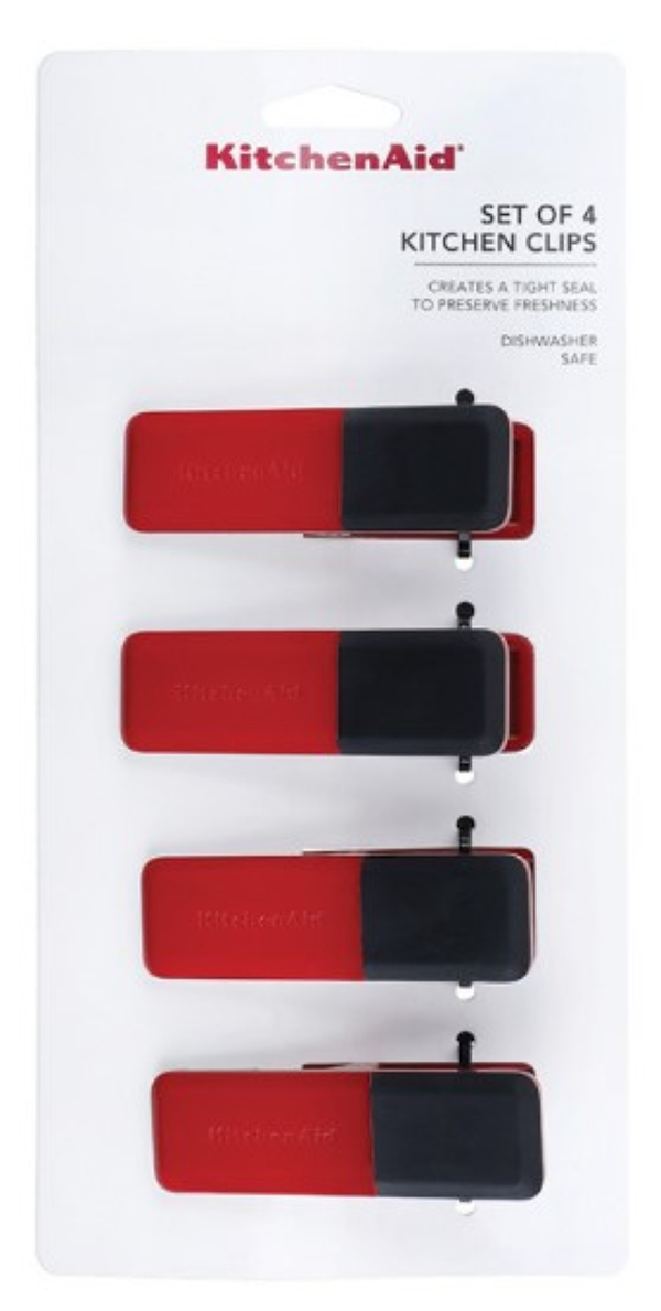 Фото - Набір затискачів для пакетів KitchenAid Universal 4 шт. червоний (KQG325OHERE)