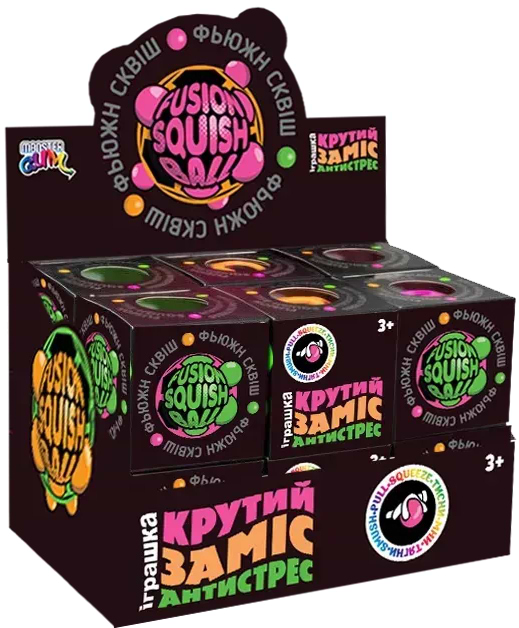 Фото - Стретч-антистресс Monster Gum Крутый замес - Фьюжн Сквиш 8 см (38495)