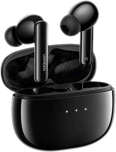 Навушники вкладиші бездротові TWS UGREEN WS106 HiTune T3 Active Noise-Cancelling Earbuds Black (90401) - Фото 1