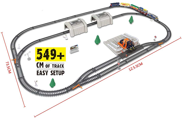 Фото - Залізнична техніка набір BSQ з автонавантажувачем (2084)