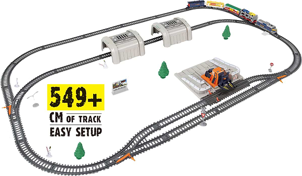 Фото - Залізнична техніка набір BSQ з автонавантажувачем (2084)