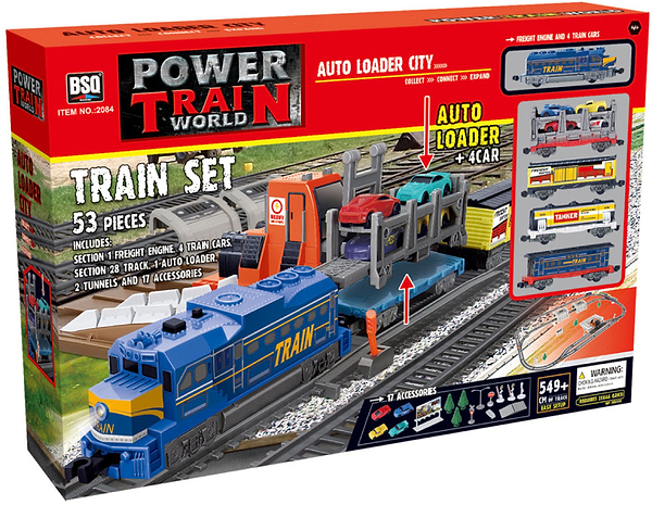 Фото - Залізнична техніка набір BSQ з автонавантажувачем (2084)