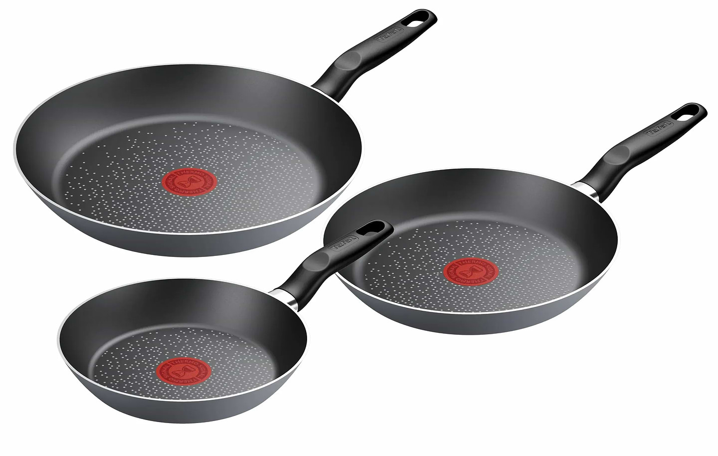 Набір сковорідок Tefal B9289402 Only Cook 20/24/28 см - Фото 1