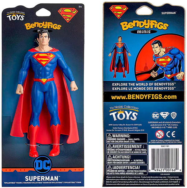 Фото - Коллекционная фигурка Bendyfig DC COMICS Superman Mini Bendyfig (NN1191)