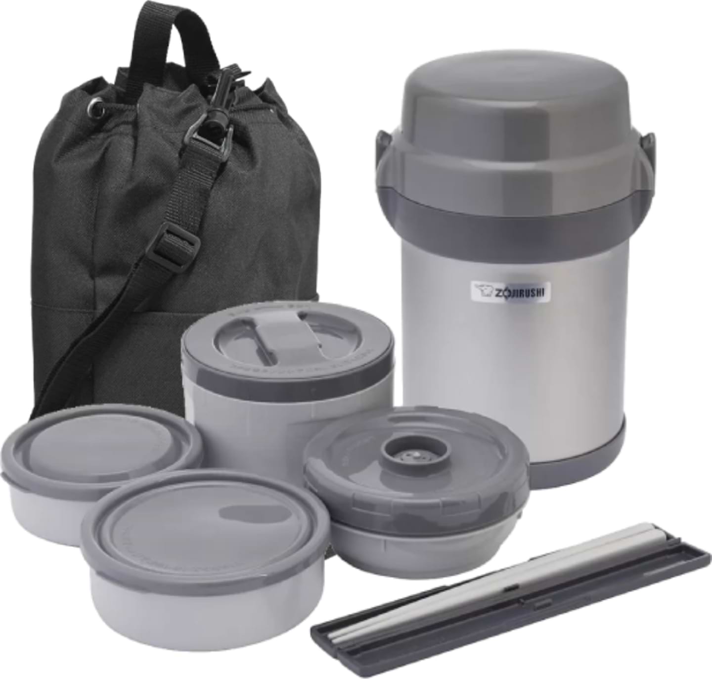 Набір для ланчу Zojirushi SL-JAF14SA 1.23 л Gray (16.78.00.91) - Фото 1