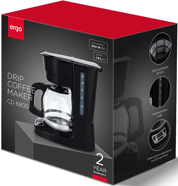 Фото - Кофеварка капельная Ergo CD 6800