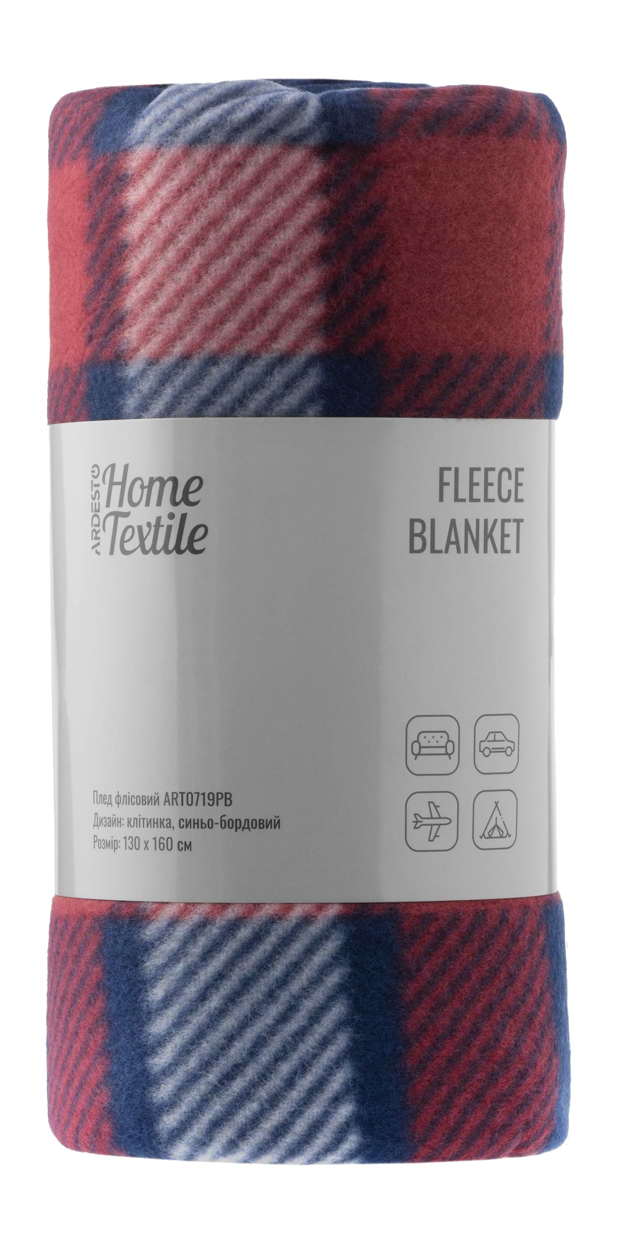 Купити Плед односпальний Ardesto Fleece 130x160 см клітинка, синьо-бордовий (ART0719PB) - Фото 1 Плед односпальний Ardesto Fleece 130x160 см клітинка, синьо-бордовий (ART0719PB) - Фото 1