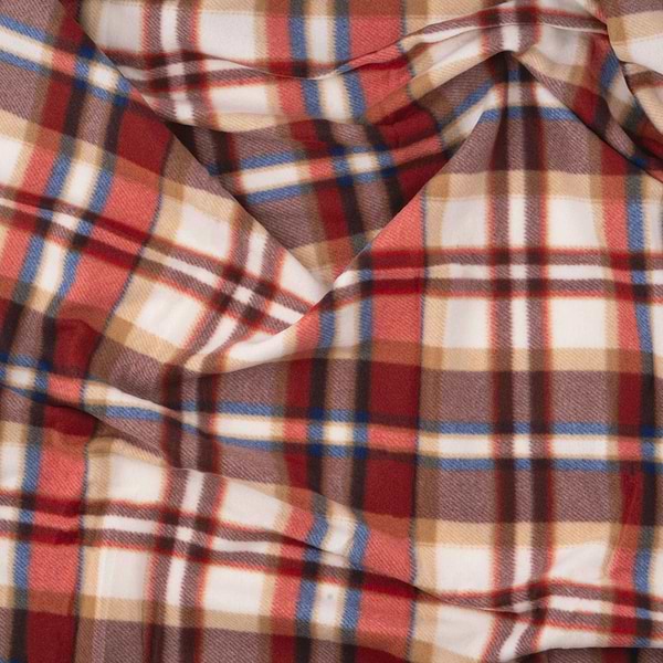 Фото - Плед односпальный Ardesto Fleece 130x160 см клетка, бело-коричневый (ART0720PB)