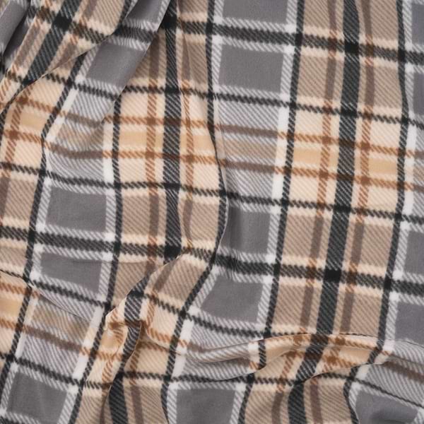 Фото - Плед односпальный Ardesto Fleece 130x160 см клетка, серый (ART0721PB)