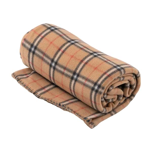 Фото - Плед односпальный Ardesto Fleece 130x160 см клетка, бежевый (ART0722PB)