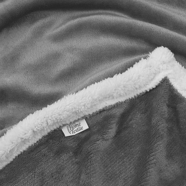 Фото - Плед двуспальный Ardesto Sherpa 160х200 см серый (ART0203SH)