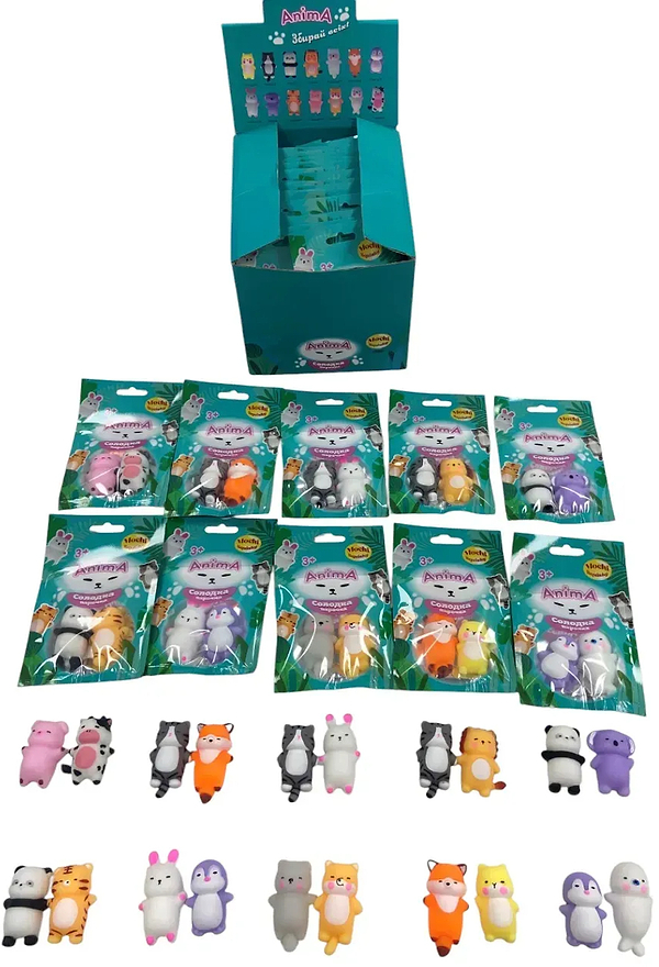 Фото - Стретч-антистрес Monster Gum mochі squishy Солодка парочка в асортименті (SK25002)