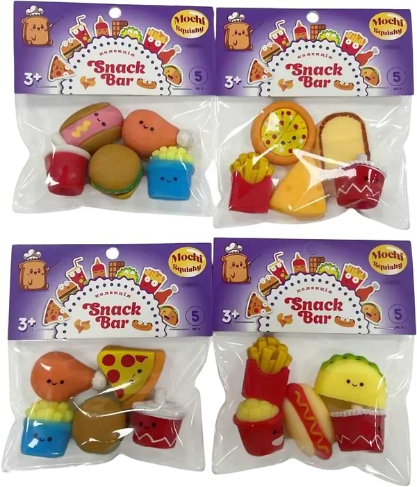 Фото - Стретч-антистресс Monster Gum mochi squishy Снек бар в ассортименте (T25003)