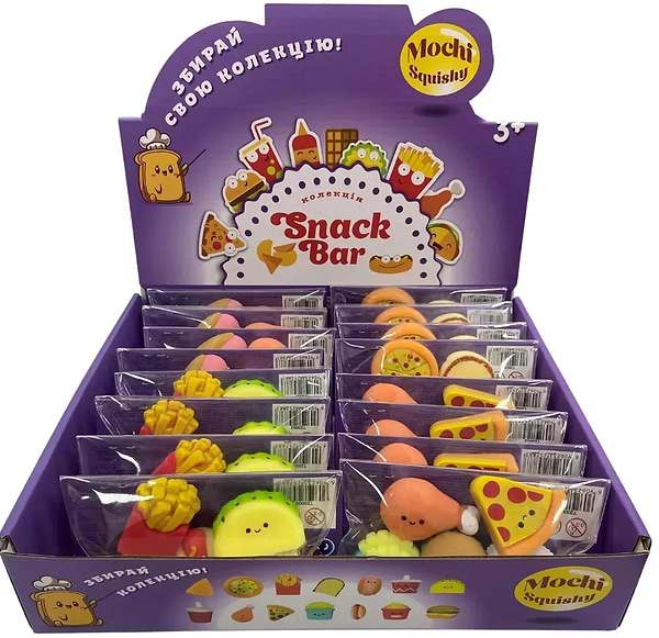 Фото - Стретч-антистресс Monster Gum mochi squishy Снек бар в ассортименте (T25003)