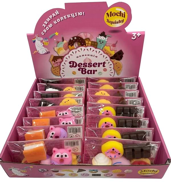 Фото - Стретч-антистрес Monster Gum mochi squishy Десерт бар в асортименті (T25004)