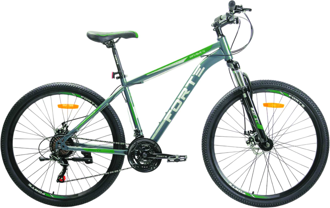 Двухколёсный велосипед Forte BRAVES 25.2919-23S Green/gray