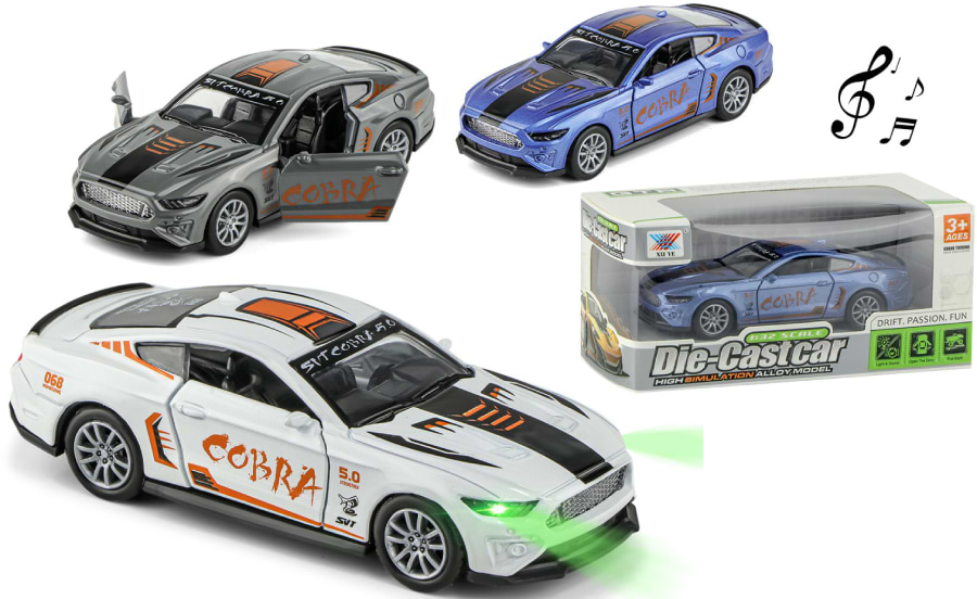 Фото - Колекційна машинка 1:32 XU YE інерційна COBRA світло звук в асортиментім (K175B13)