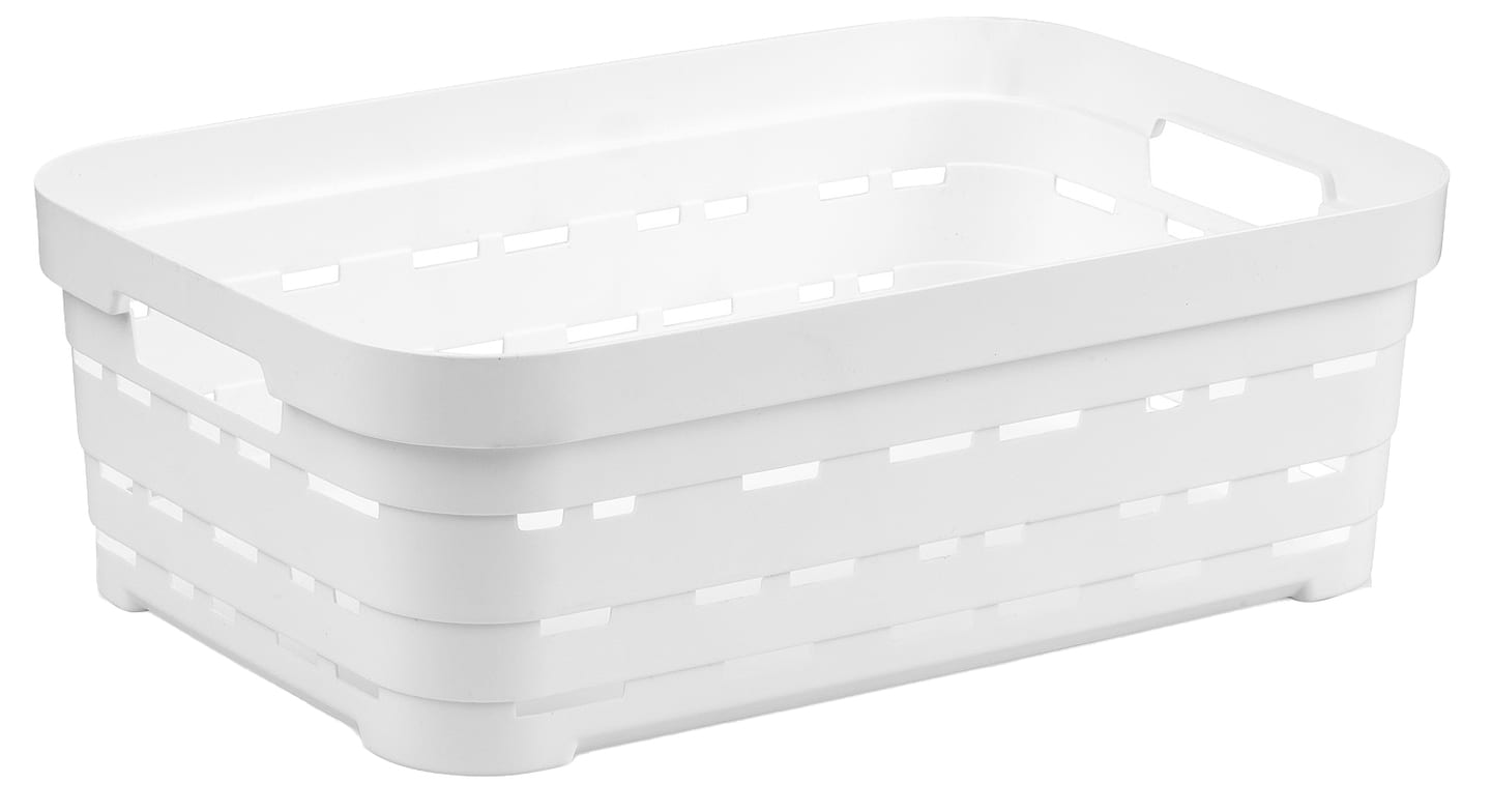 Корзина для зберігання Idea Home Pyramid White б/кр. 24x17,5x8 см (00610 White) - Фото 1