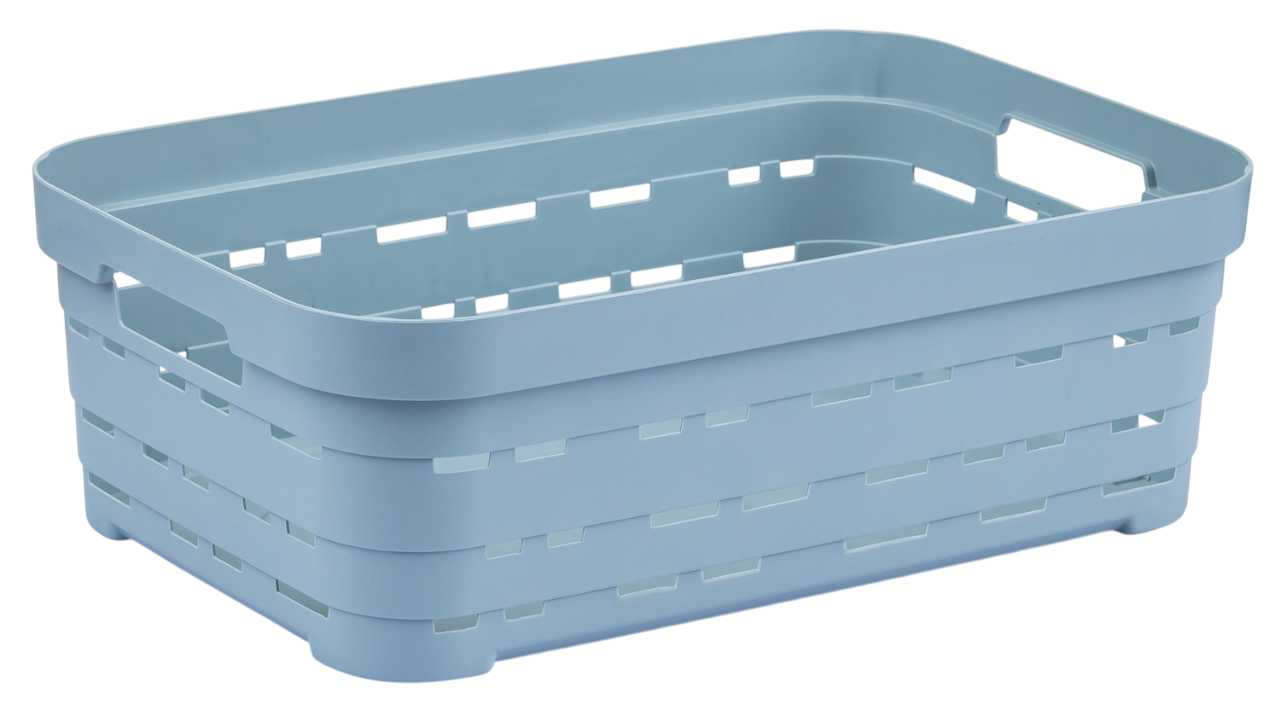 Корзина для зберігання Idea Home Pyramid Blue б/кр. 24x17,5x8 см (00610 Blue) - Фото 1