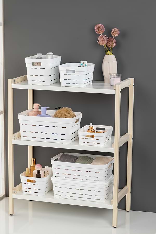 Фото - Корзина для хранения Idea Home Pyramid White б/кр. 24x17,5x16 см (00612 White)