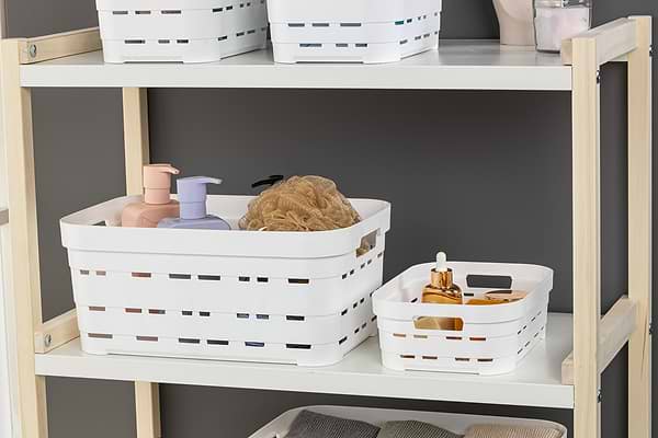 Фото - Корзина для хранения Idea Home Pyramid White б/кр. 24x17,5x16 см (00612 White)