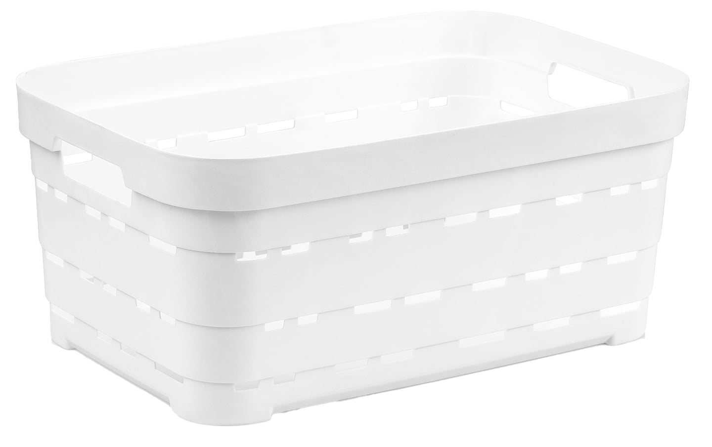 Корзина для зберігання Idea Home Pyramid White б/кр. 36x24x16 см (00616 White) - Фото 1