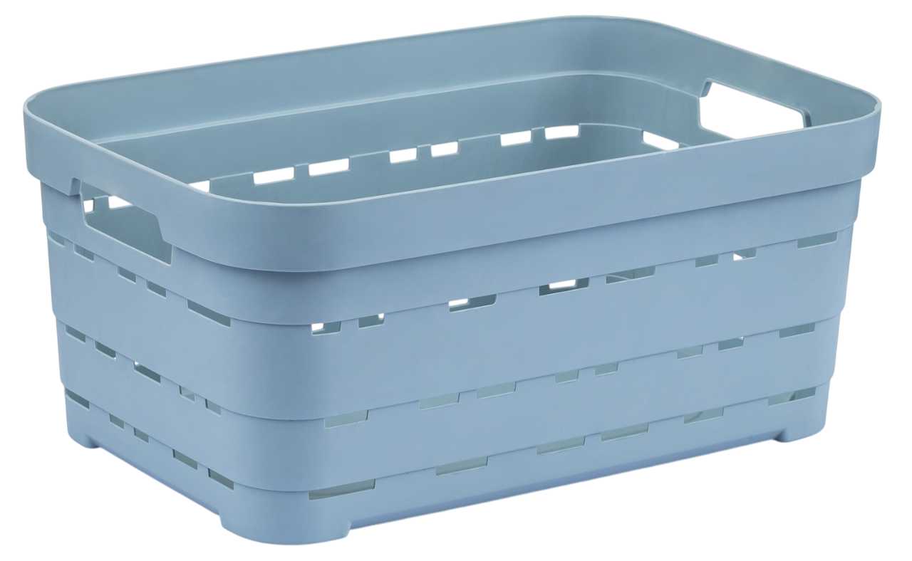 Корзина для хранения Idea Home Pyramid Blue б/кр. 36x24x16 см (00616 Blue) - Фото 1