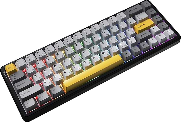 Фото - Клавиатура проводная игровая Ajazz AK680 MAX Magnetic Switch RGB USB Black (AK680-M-BGY-AW)