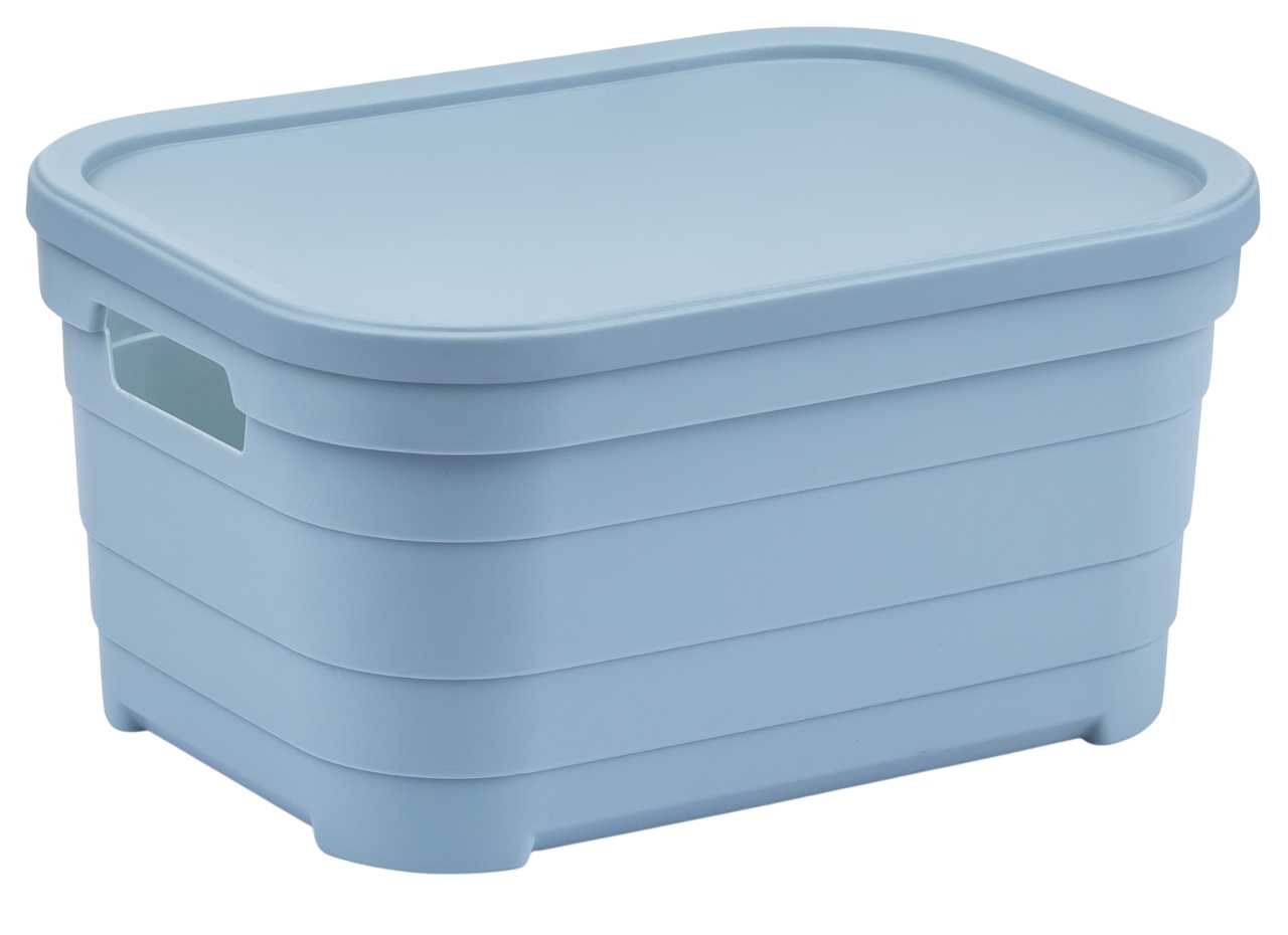 Корзина для зберігання Idea Home Pyramid Blue з/кр. 24x18x12.5 см (00638 Blue) - Фото 1