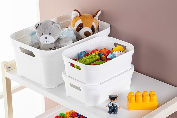 Фото - Корзина для зберігання Idea Home Pyramid White з/кр. 24x18x16.5 см (00639 White)