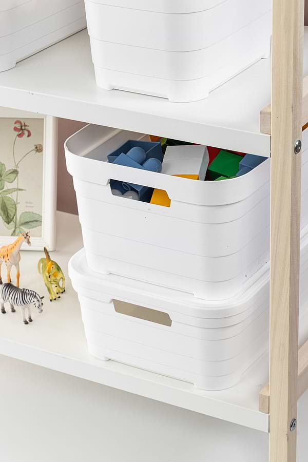 Фото - Корзина для зберігання Idea Home Pyramid White з/кр. 24x18x16.5 см (00639 White)