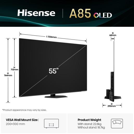 Фото - Телевізор Hisense 55A85Q