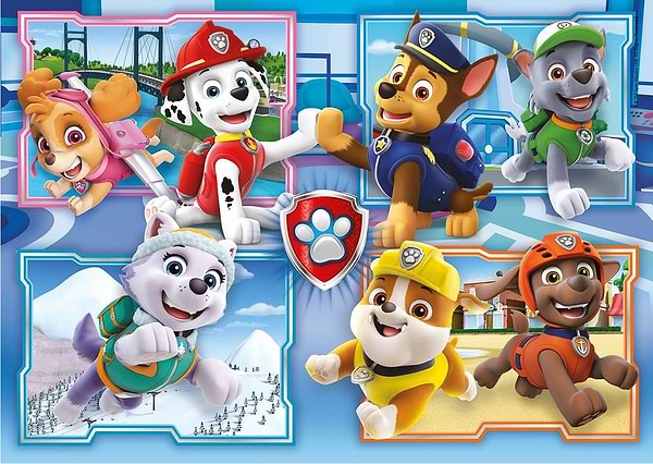 Фото - Пазли (3-4 роки) Clementoni 2 в 1 Paw Patrol 2 по 60 ел. (21617)