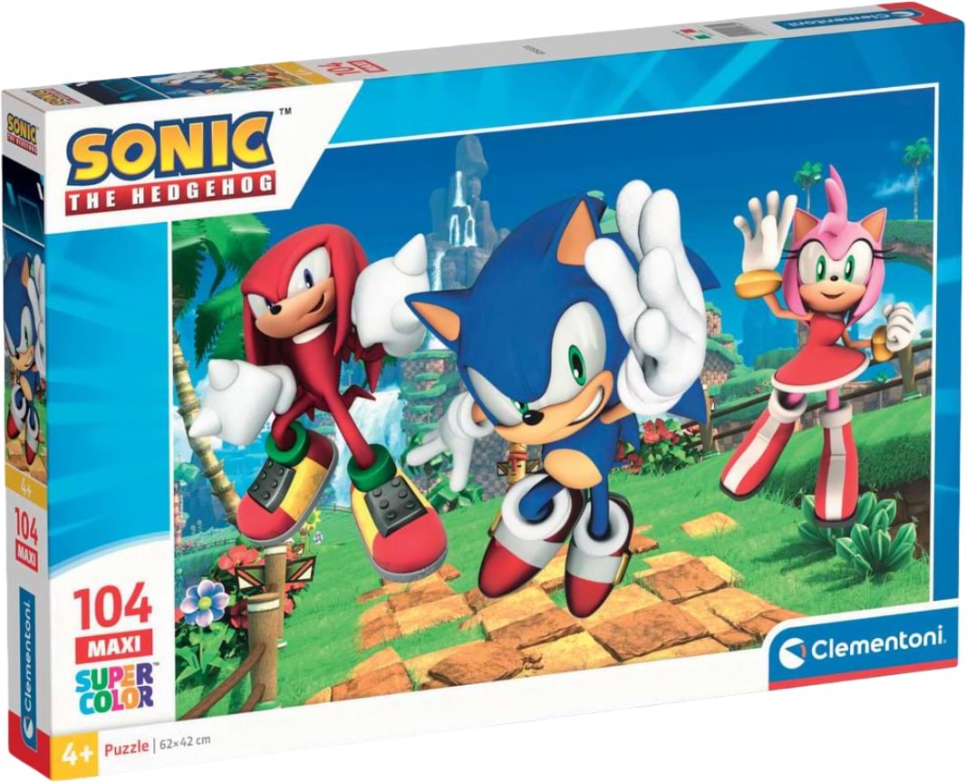 Купить Пазлы (3-4 года) Clementoni Sonic серия MAXI 104 эл. (25764) - Фото 1 Пазлы (3-4 года) Clementoni Sonic серия MAXI 104 эл. (25764) - Фото 1