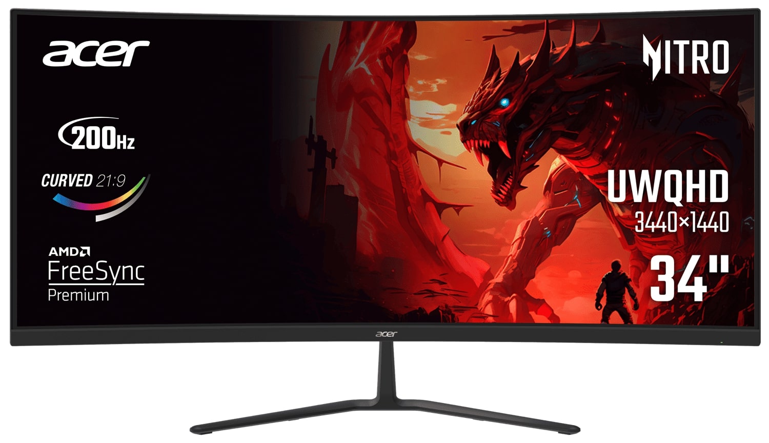 Купити Монітор ігровий Acer ED340CURX0bmiipx (UM.CE0EE.009) Black - Фото 1 Монітор ігровий Acer ED340CURX0bmiipx (UM.CE0EE.009) Black - Фото 1