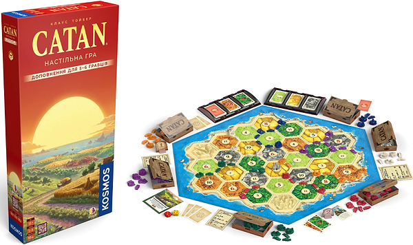 Фото - Настольная игра (8+) Rozum Catan (доп. для 5–6 игроков) (R101UA)