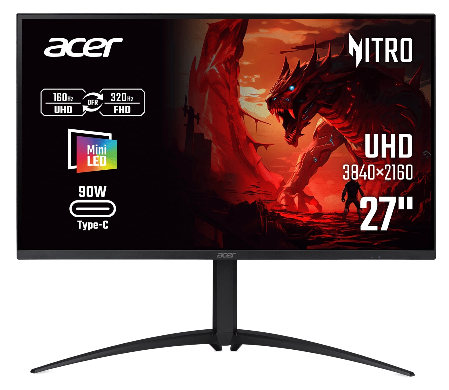 Фото - Монітор ігровий Acer Nitro XV275KP5biipruzx (UM.HX5EE.501)