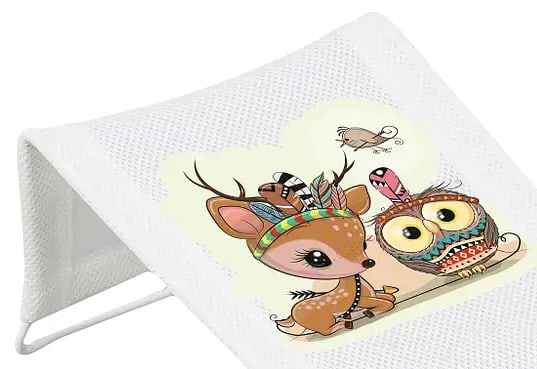 Фото - Гамак для купання в ванночку Tega Baby з малюнком Дикий захід, Олентко, Білий (DZ-026-103-JELONEK)